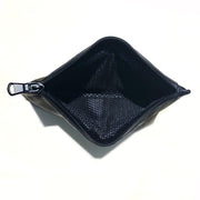 smell-proof pouch made of genuine leather with activated carbon  and air-tight zipper. smell-proof storage. luxury leather goods