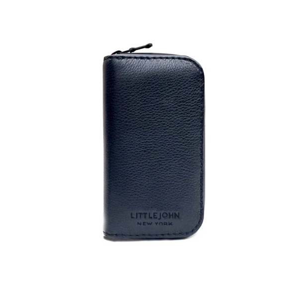 Smell-proof Case made of leather with activated Carbon liner and air-tight zipper. Smell-proof travel case
